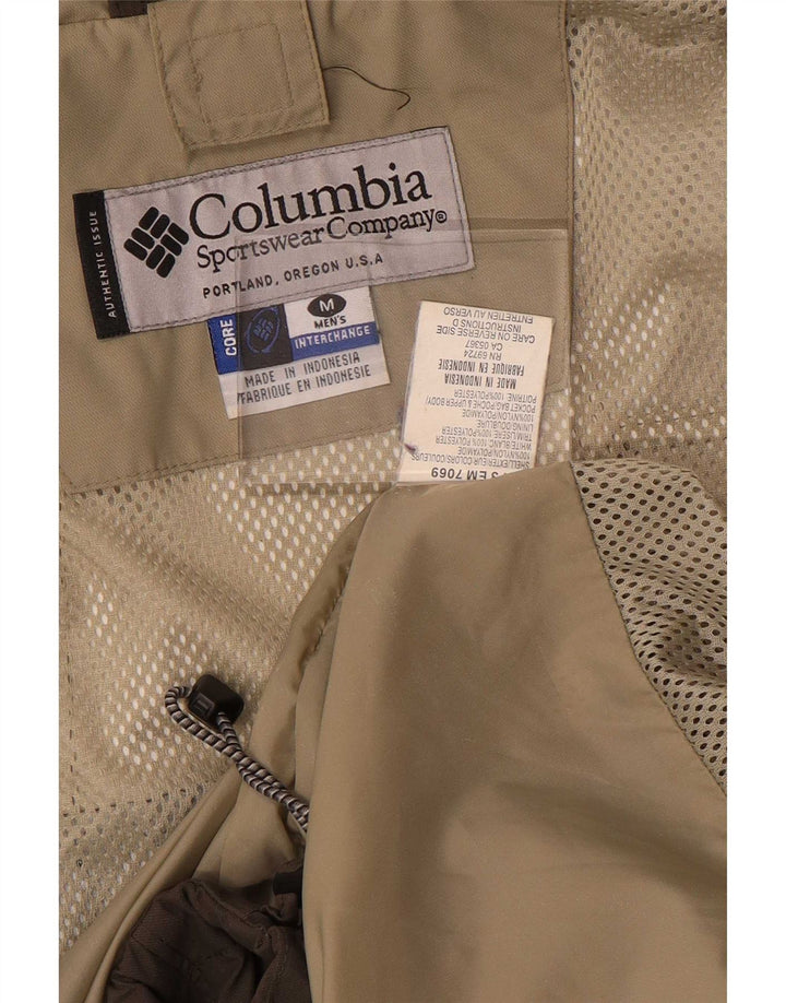 Męska kurtka przeciwdeszczowa Columbia Interchange UK 38 Nylon w kolorze średniego brązu