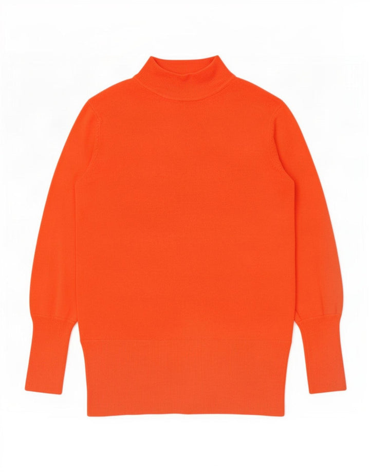 Marks & Spencer Damski sweter z golfem UK 14, średni pomarańczowy