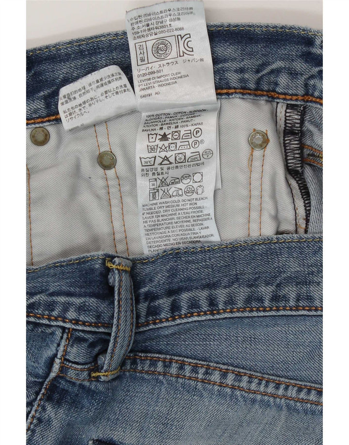 Damskie jeansy Levi's 508 Straight W32 L34 Niebieskie bawełniane