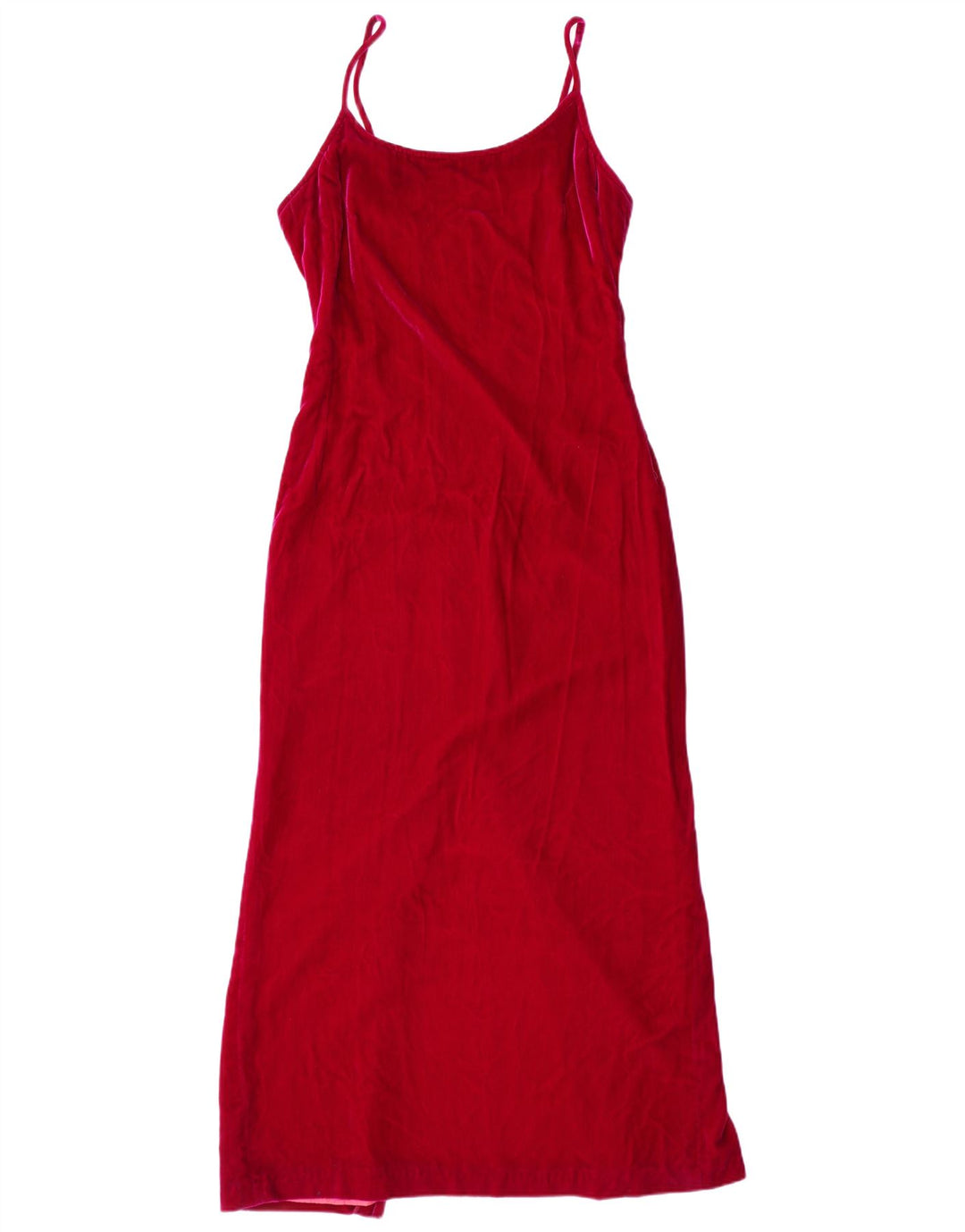 RICHARD LEWIS Damska welurowa sukienka maxi bez rękawów UK 12 średni róż