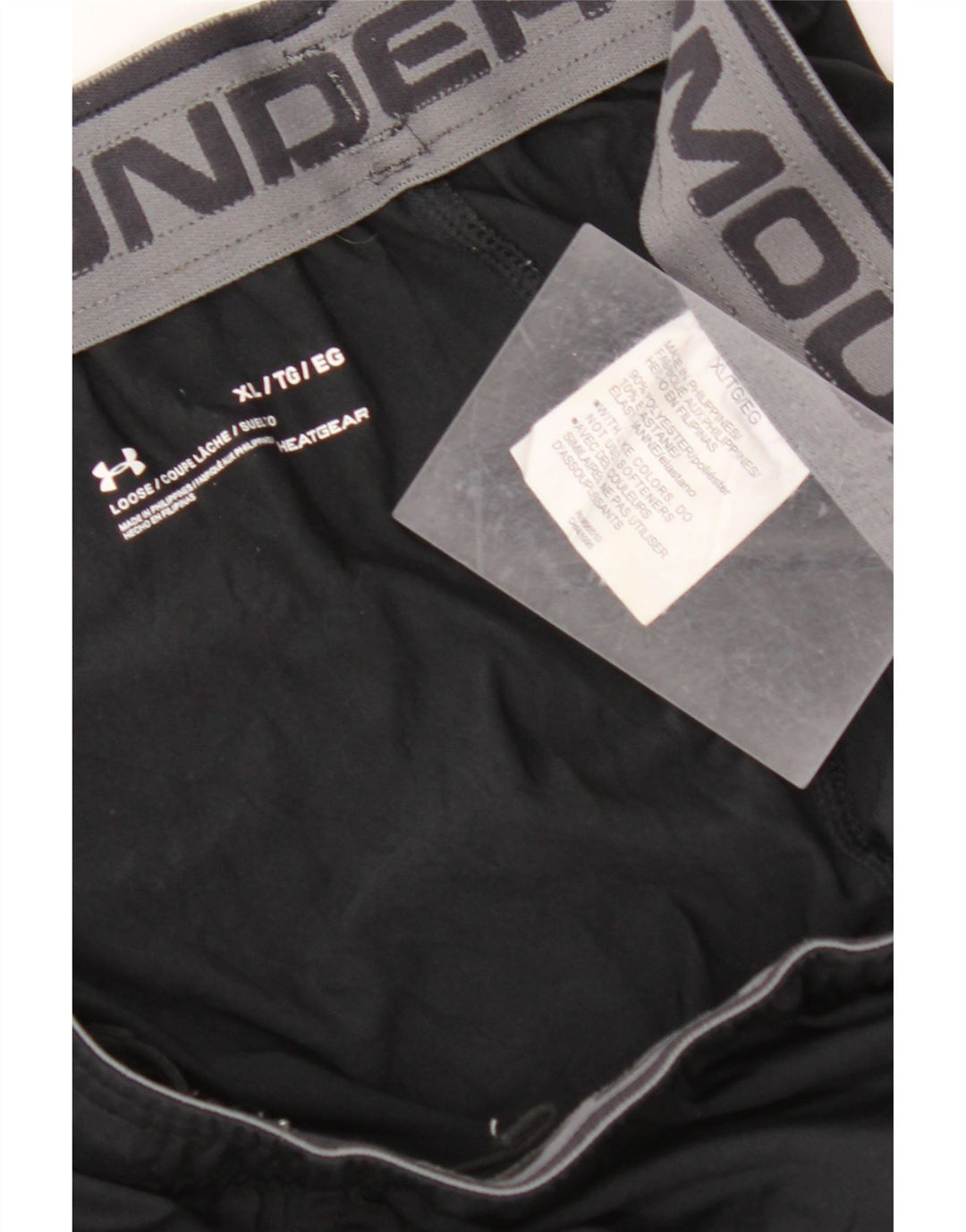 Męskie spodenki sportowe UNDER ARMOUR Heat Gear XL, czarne, poliestrowe