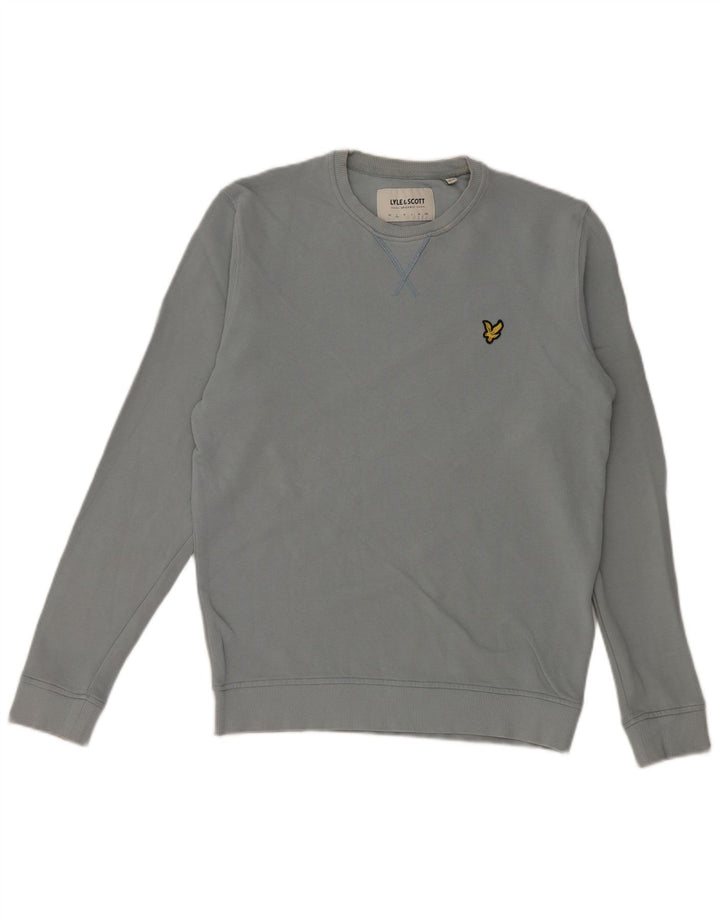 Męska bluza dresowa Lyle & Scott, mała, niebieska, bawełniana