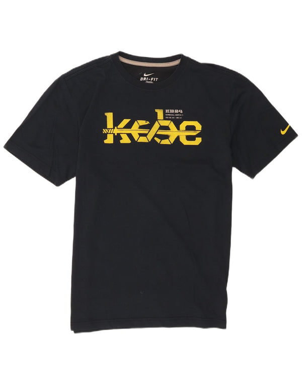 Męski T-shirt z grafiką Nike Dri Fit, duży, granatowy, bawełniany