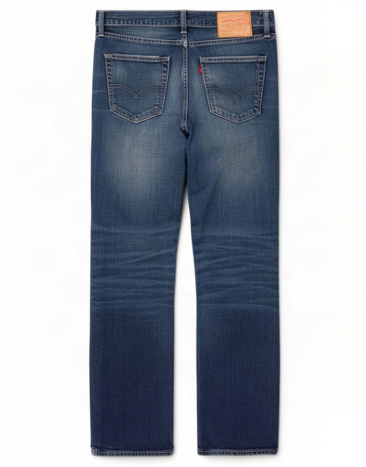 Męskie dżinsy Levi's 527 Bootcut W34 L32 Niebieska bawełna