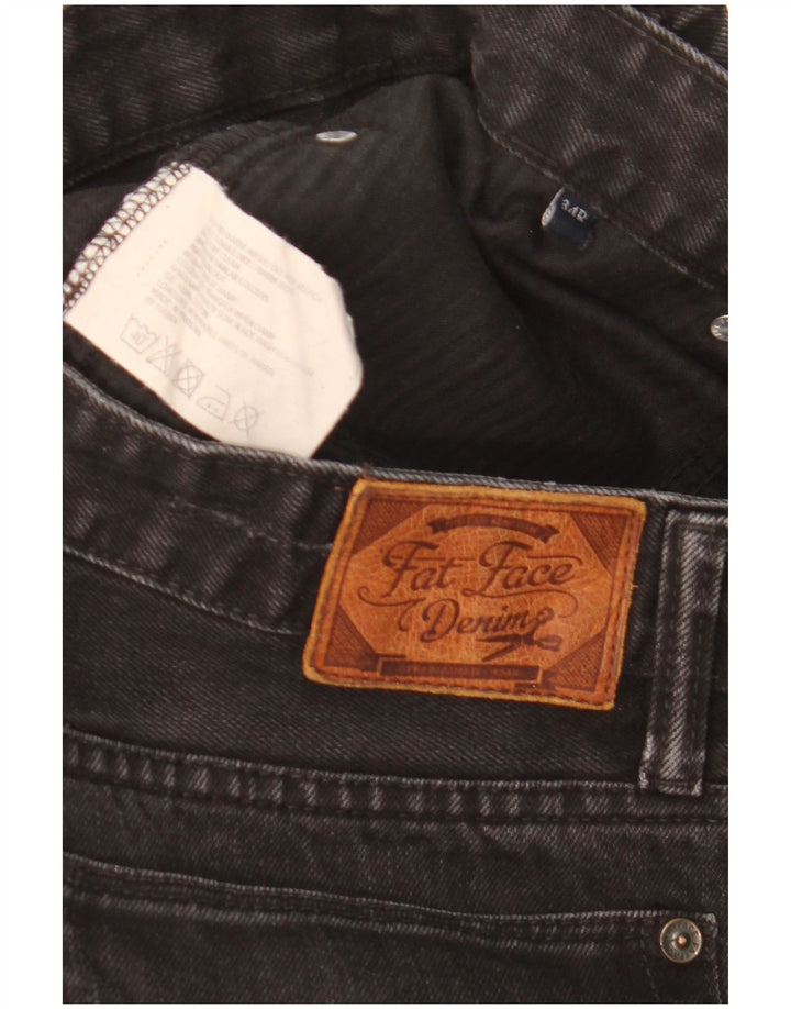 Damskie jeansy typu slim Fat Face W34 L31 Czarne bawełniane