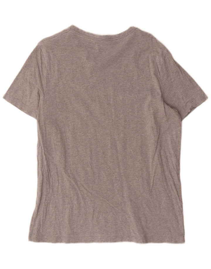 T-shirt męski Tommy Hilfiger, średnioszary, bawełniany w plamki