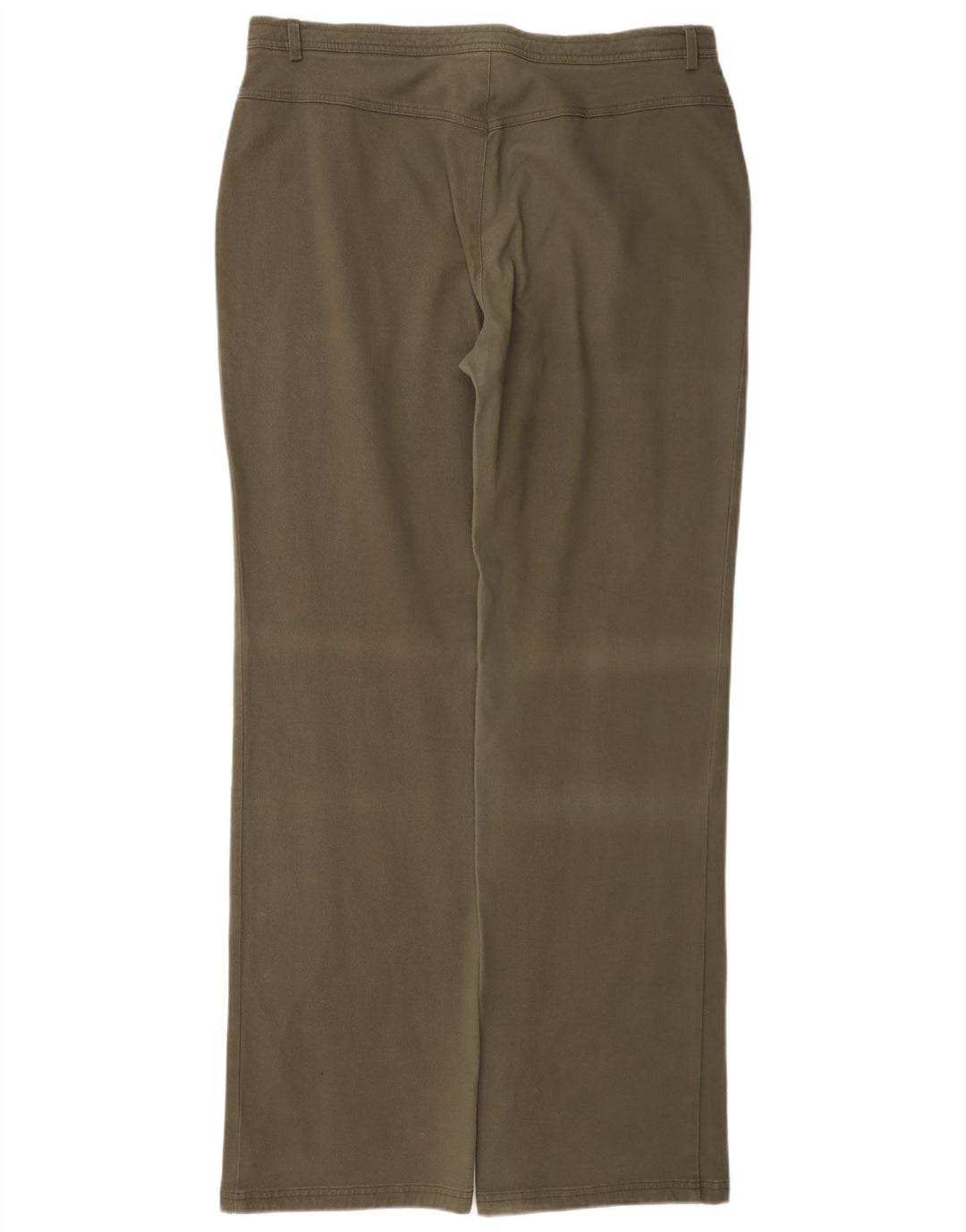 Damskie spodnie typu chino o prostym kroju Perte by Krizia W34 L33 Khaki