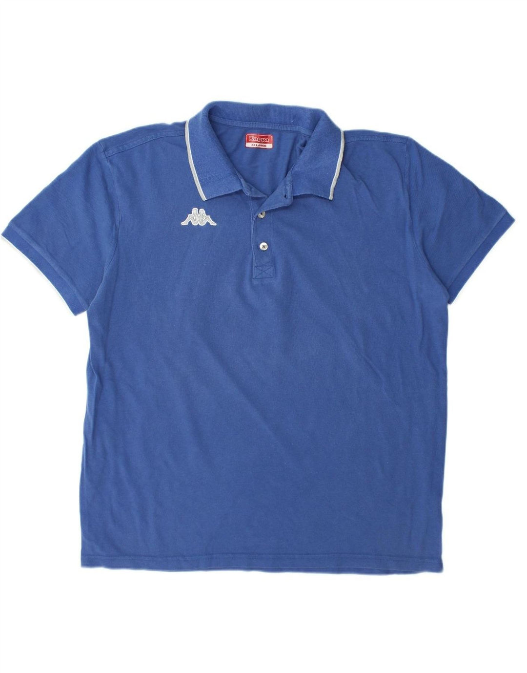 KAPPA Mens Polo Shirt 2XL Blue Cotton