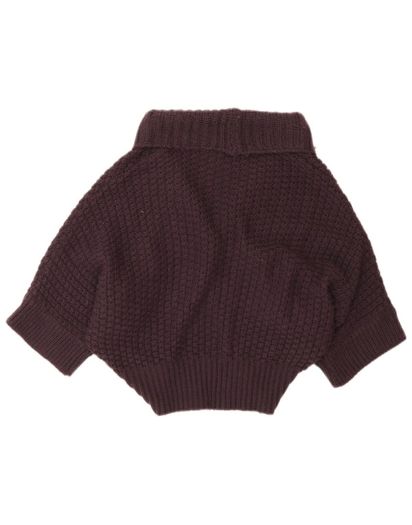Sweter damski Zara z krótkim rękawem i krótkim rękawem UK 14, średni fiolet, akryl