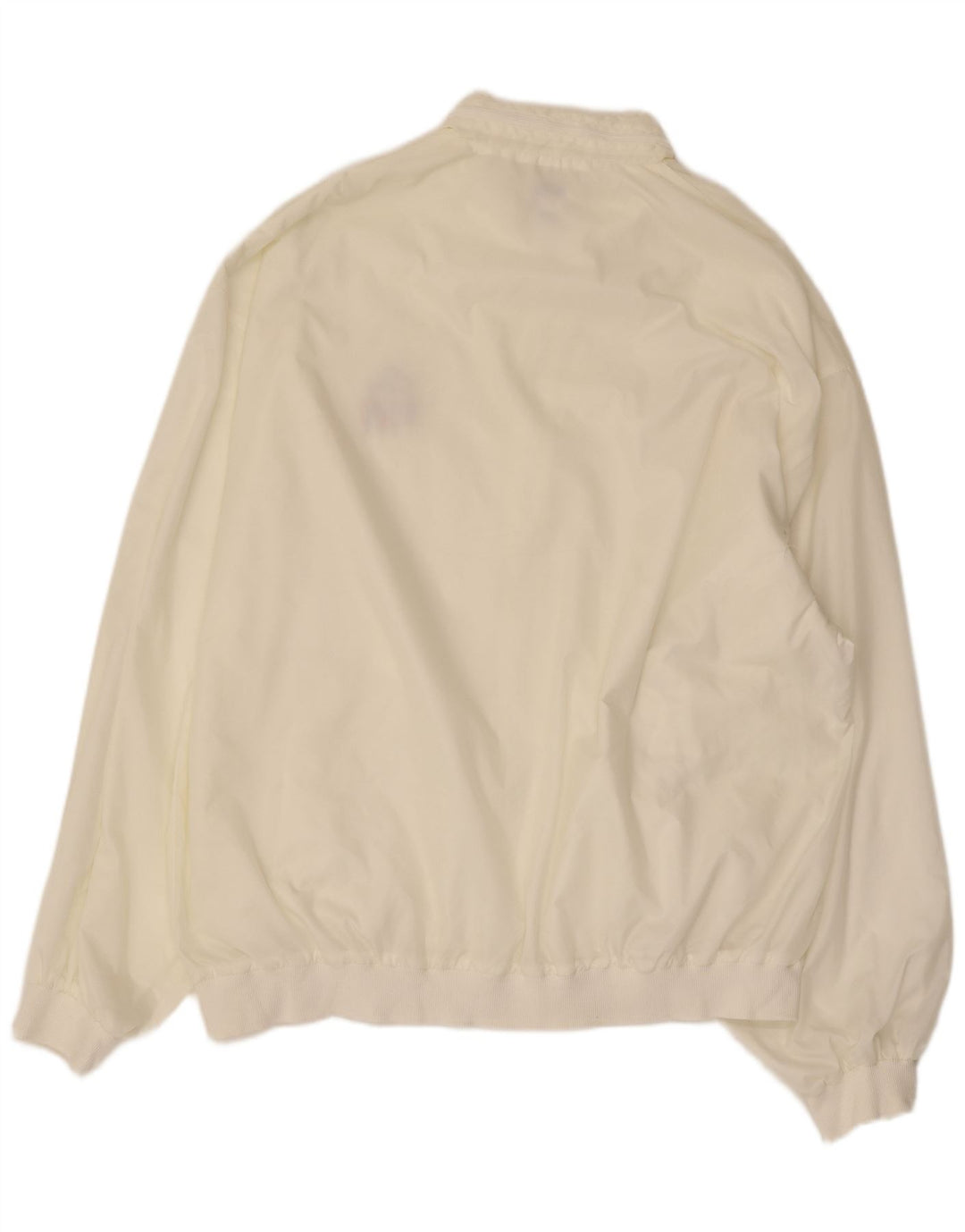 VINTAGE Mens Bomber Jacket UK 42 XL White Nylon