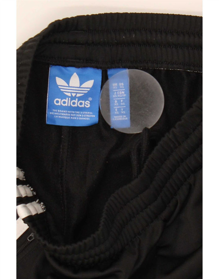 Damskie spodnie dresowe Adidas UK 4 XS, czarne, poliestrowe