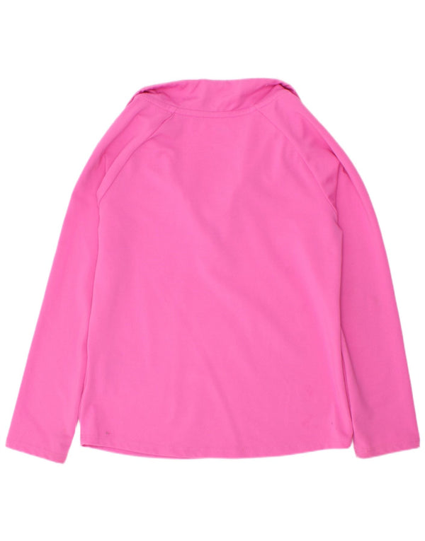 Top dresowy dziewczęcy Nike Dri Fit z zamkiem błyskawicznym na szyi, 5-6 lat, średni róż