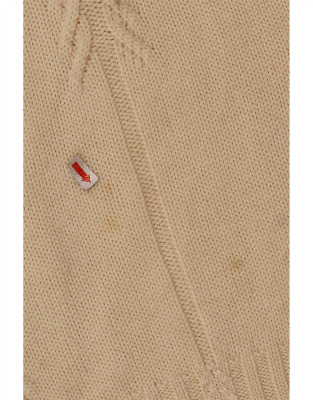 FRANCESCA Damski sweter z golfem UK 16, duży, beżowy, nowa wełna