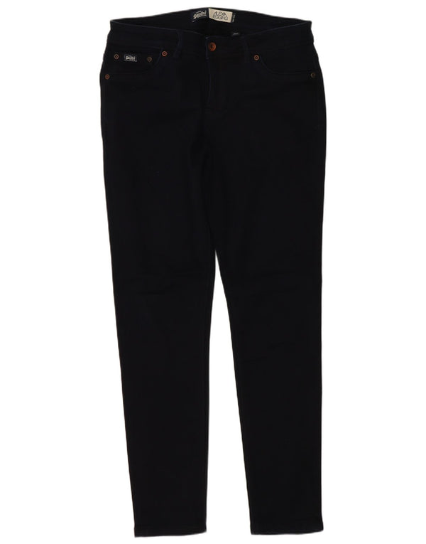 Damskie jeansy Superdry Alexa Jegging W31 L30 Granatowe, bawełniane