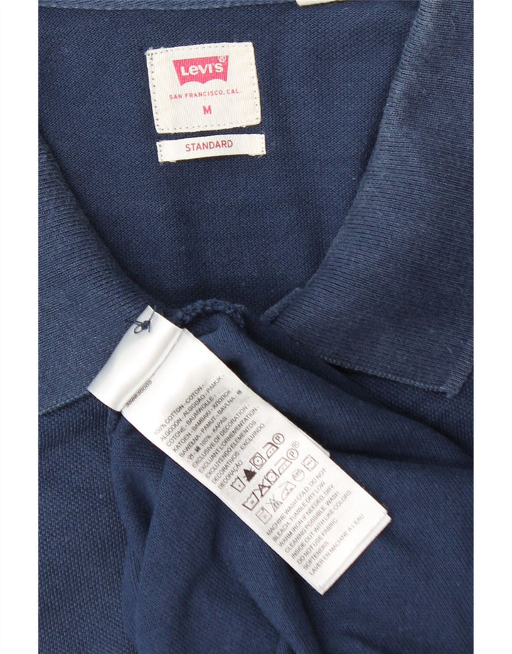 Męska standardowa koszulka polo Levi's, średnia, granatowa, bawełniana