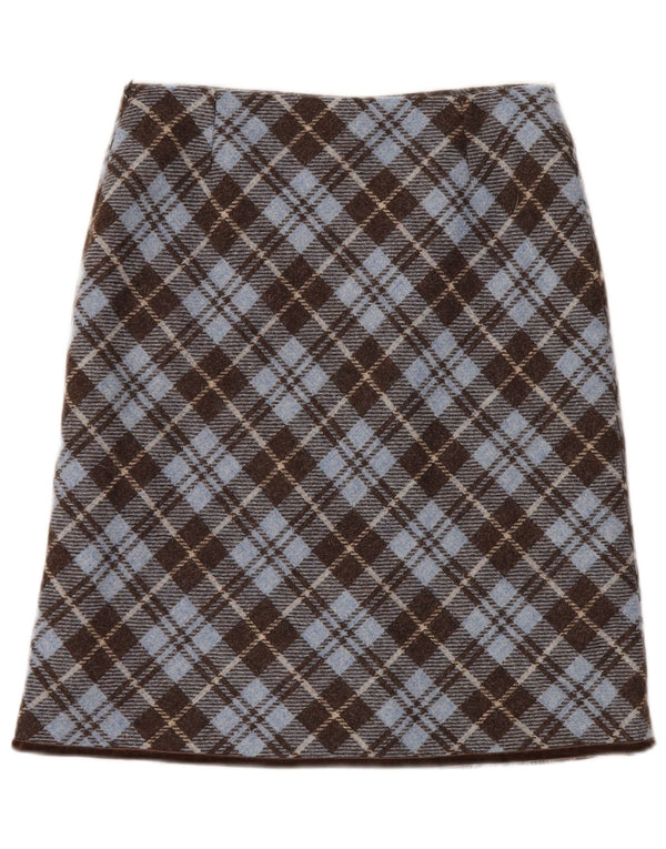 Spódnica damska Boden Straight UK 12 Medium W28 w brązową kratkę