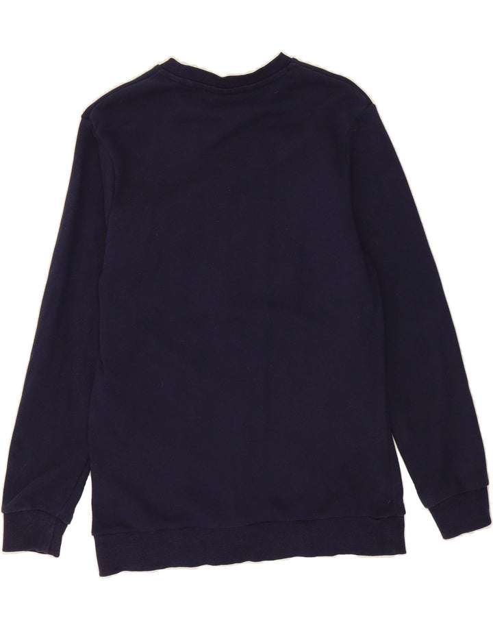 FILA Mens Sweatshirt Jumper XS Navy Blue Cotton Vintage Fila and Second-Hand Fila from Messina Hembry 