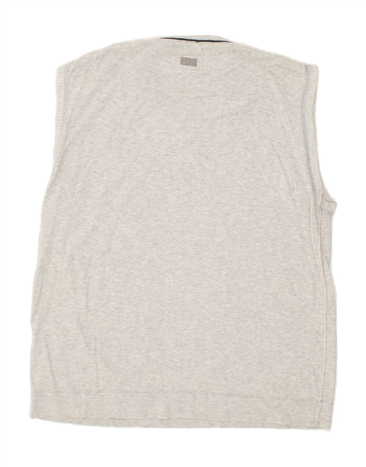 NAPAPIJRI Mens Vest Tank Top Large Grey Cotton Vintage Napapijri and Second-Hand Napapijri from Messina Hembry 