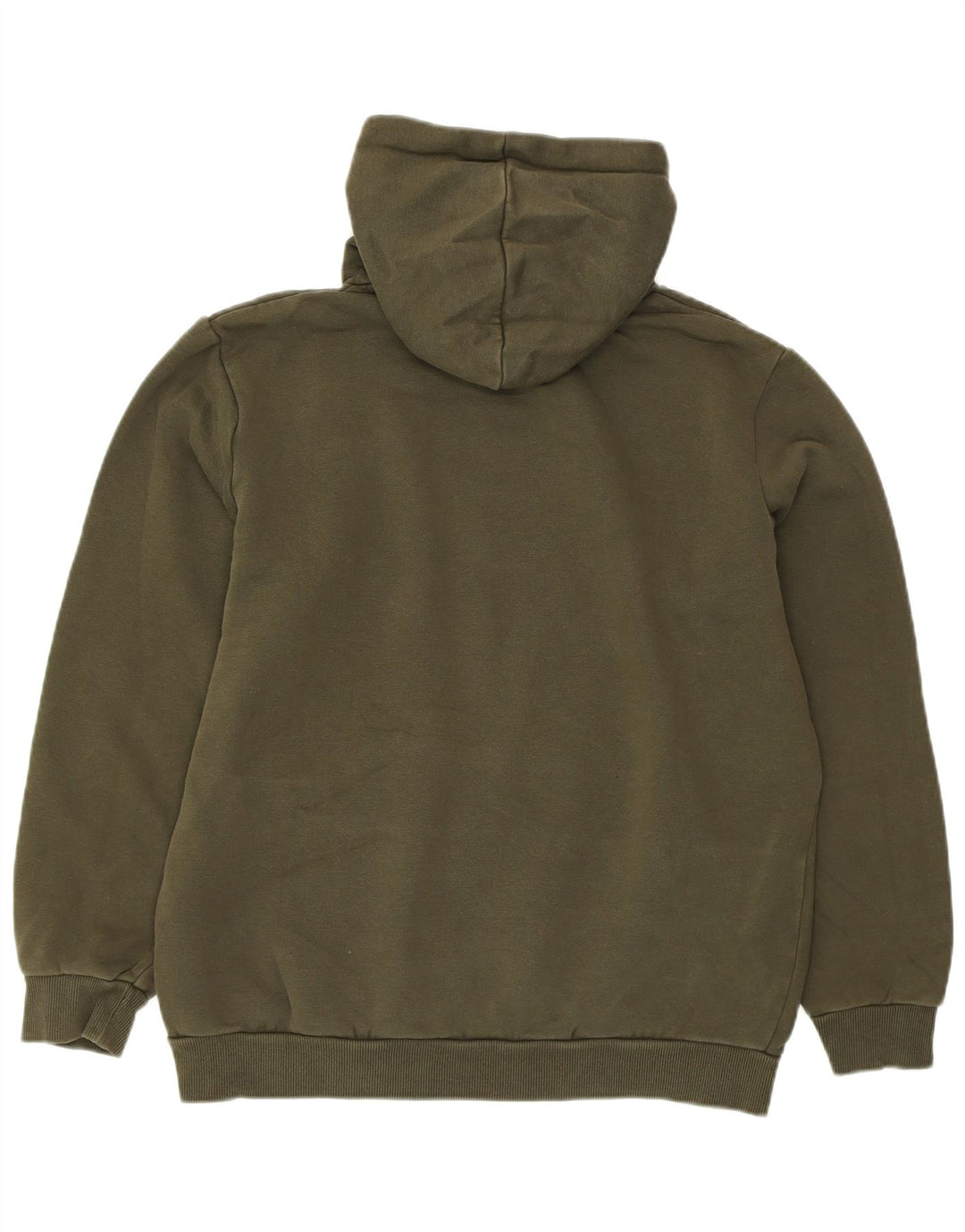 Damski sweter oversize z kapturem i grafiką PUMA UK 14, średni khaki, elastan