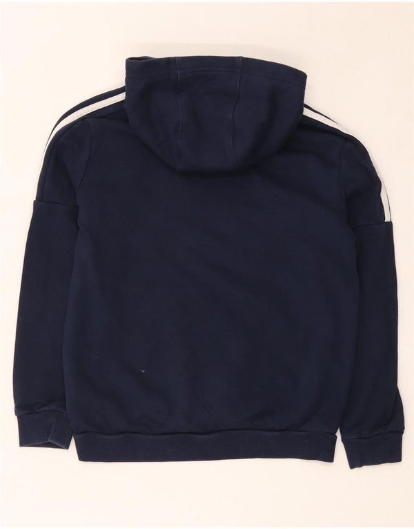 Chłopięca bluza z kapturem Adidas z grafiką 11-12 lat, granatowa, bawełniana