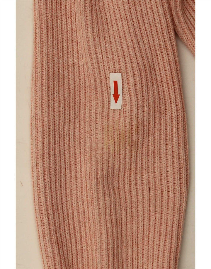 Marella Damski Kardigan Sweter UK 14 Średni Różowy Bawełna