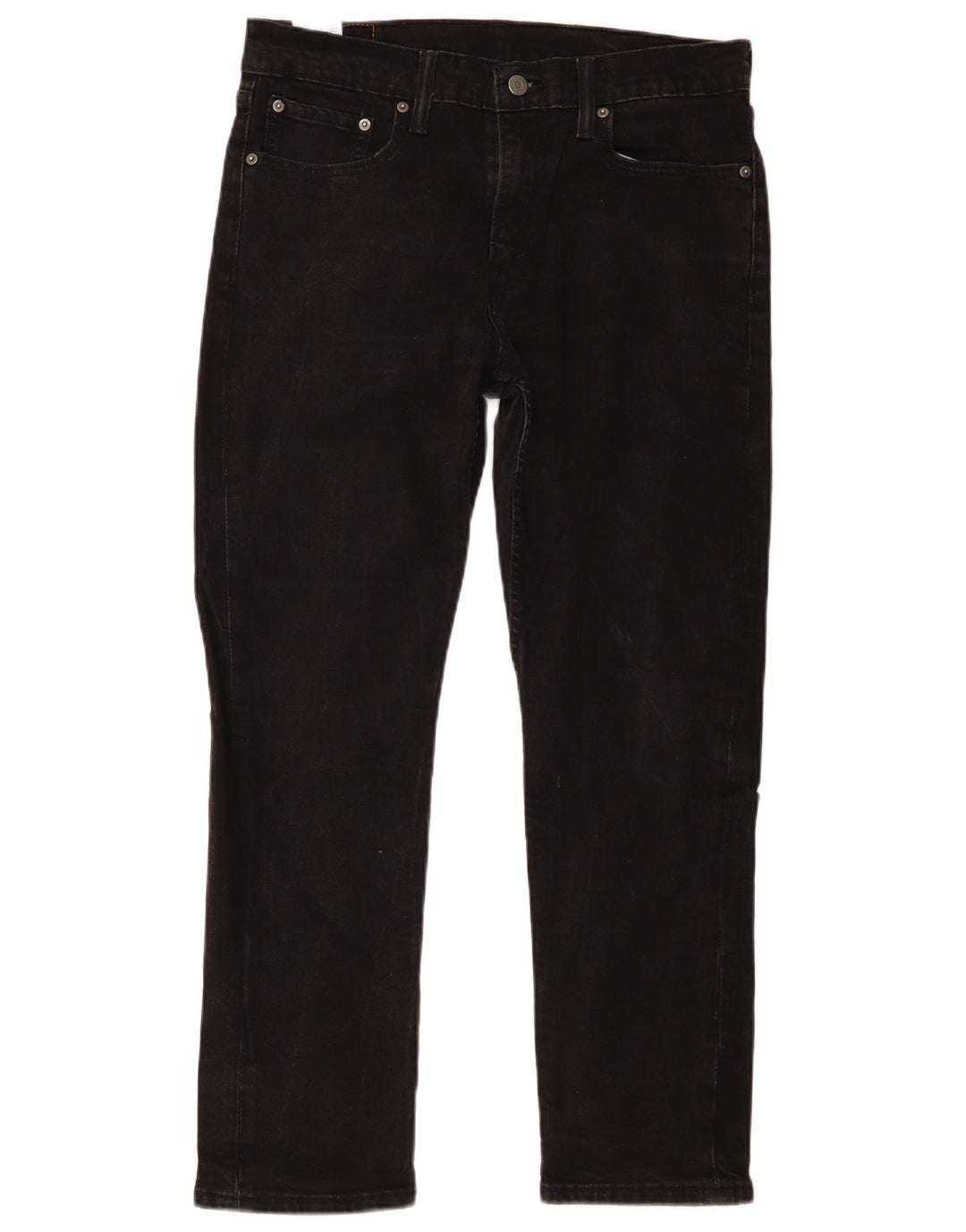 Męskie dżinsy Levi's 502 Straight W33 L27 Czarna bawełna