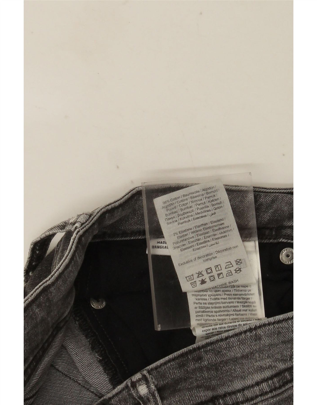 JACK & JONES Męskie jeansy slim w trudnej sytuacji W30 L30 Szara bawełna