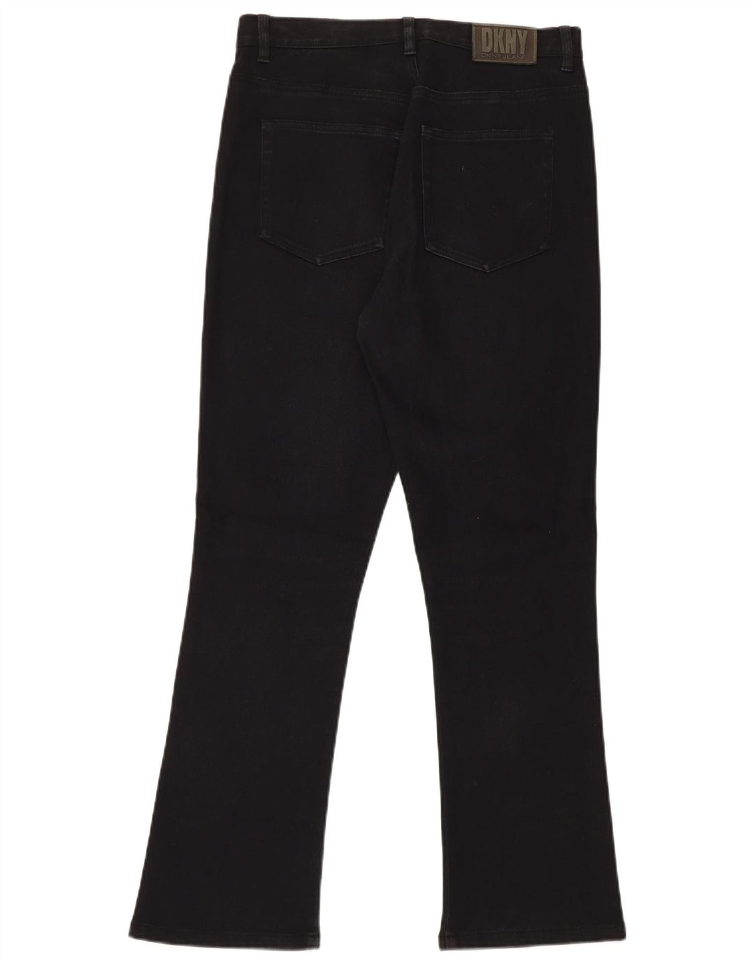 DKNY Damskie jeansy Bootcut US 10 Large W30 L30 Czarna bawełna