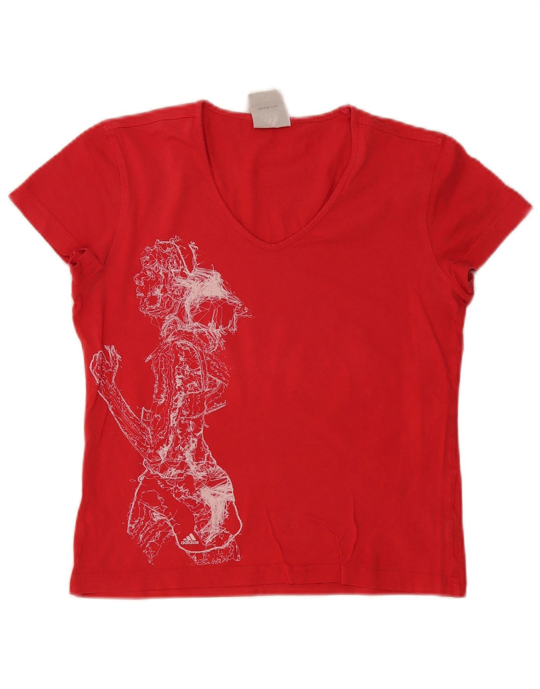 Damska koszulka graficzna Adidas Top UK 12 Medium Red