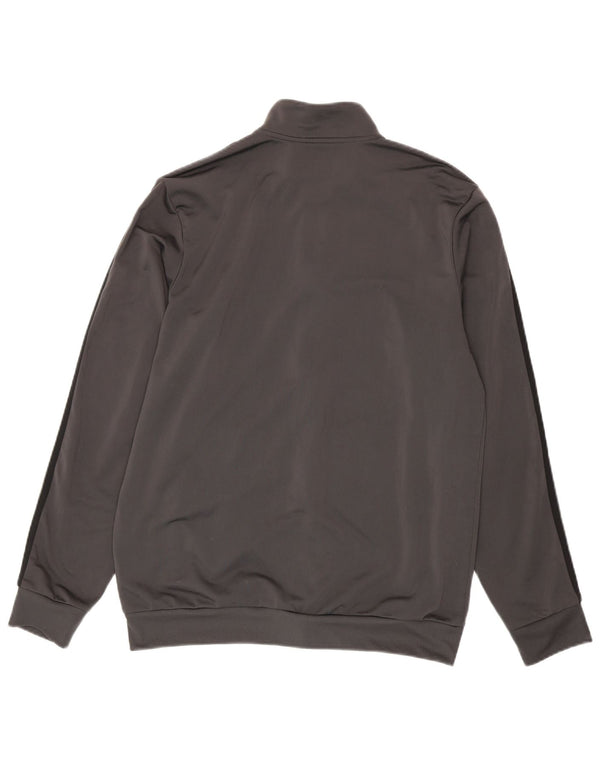 Adidas Męska bluza dresowa, duża, szara, poliestrowa