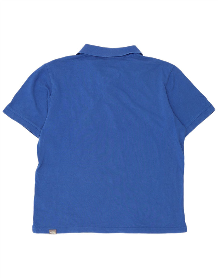 Męska koszulka polo The North Face, bawełniana, w kolorze średnioniebieskim