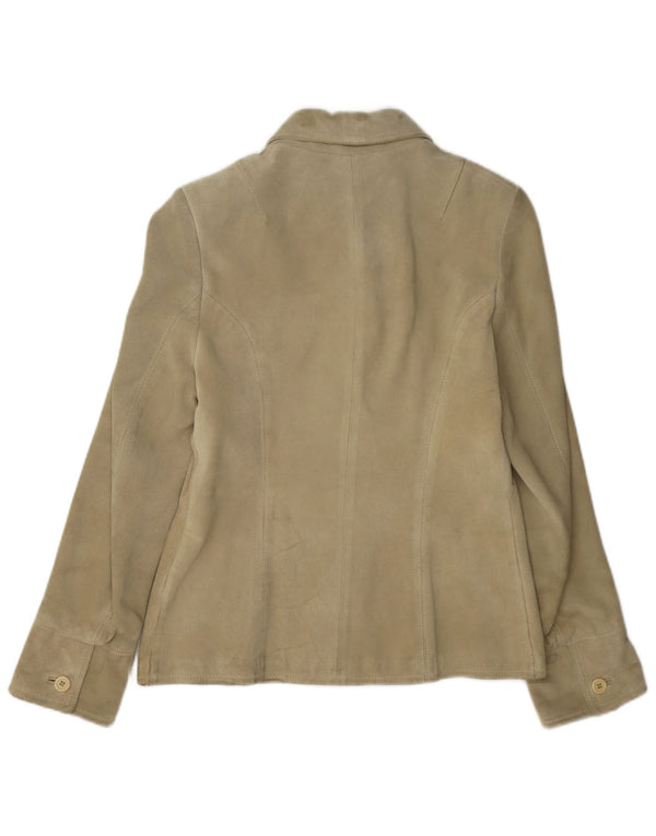 Conbipel Damska koszula wierzchnia Natural Wear Zamszowa koszula UK 10 Small Khaki
