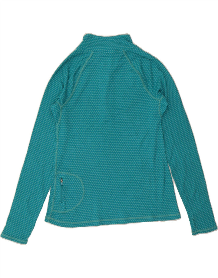 EDDIE BAUER Womens Pullover Tracksuit Top UK 14 Large Blue Spotted Vintage Eddie Bauer and Second-Hand Eddie Bauer from Messina Hembry 