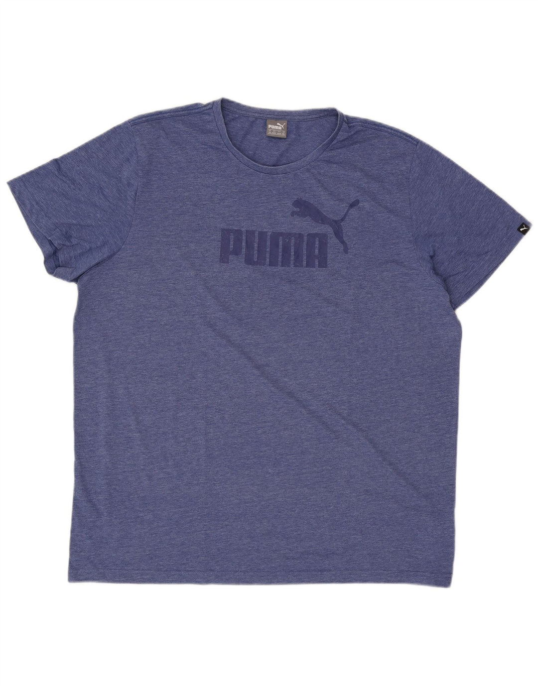 Męski T-shirt z grafiką Puma Top 2XL Niebieski, nakrapiany poliester