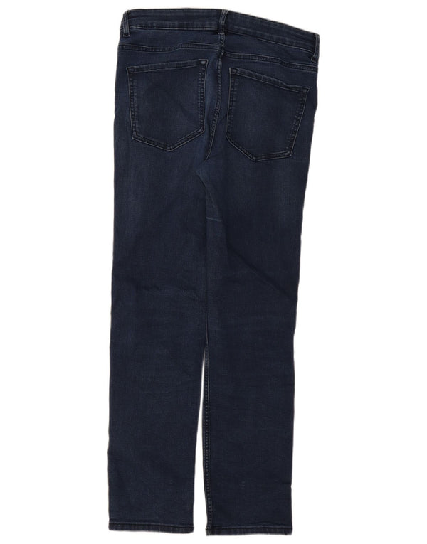 Marks & Spencer Damskie proste dżinsy UK 12 Medium W30 L28 Granatowe