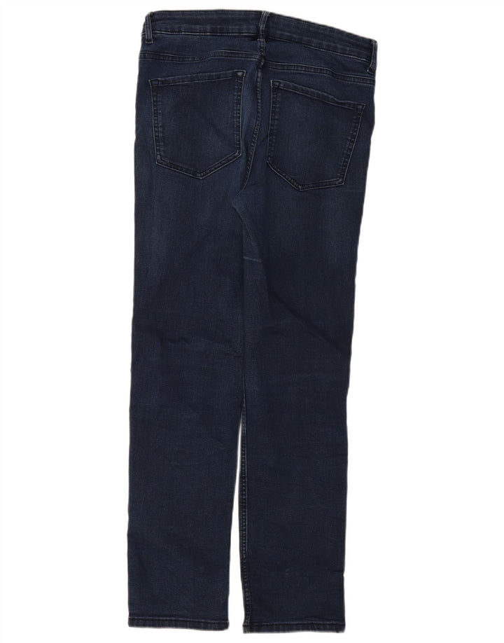 Marks & Spencer Damskie proste dżinsy UK 12 Medium W30 L28 Granatowe