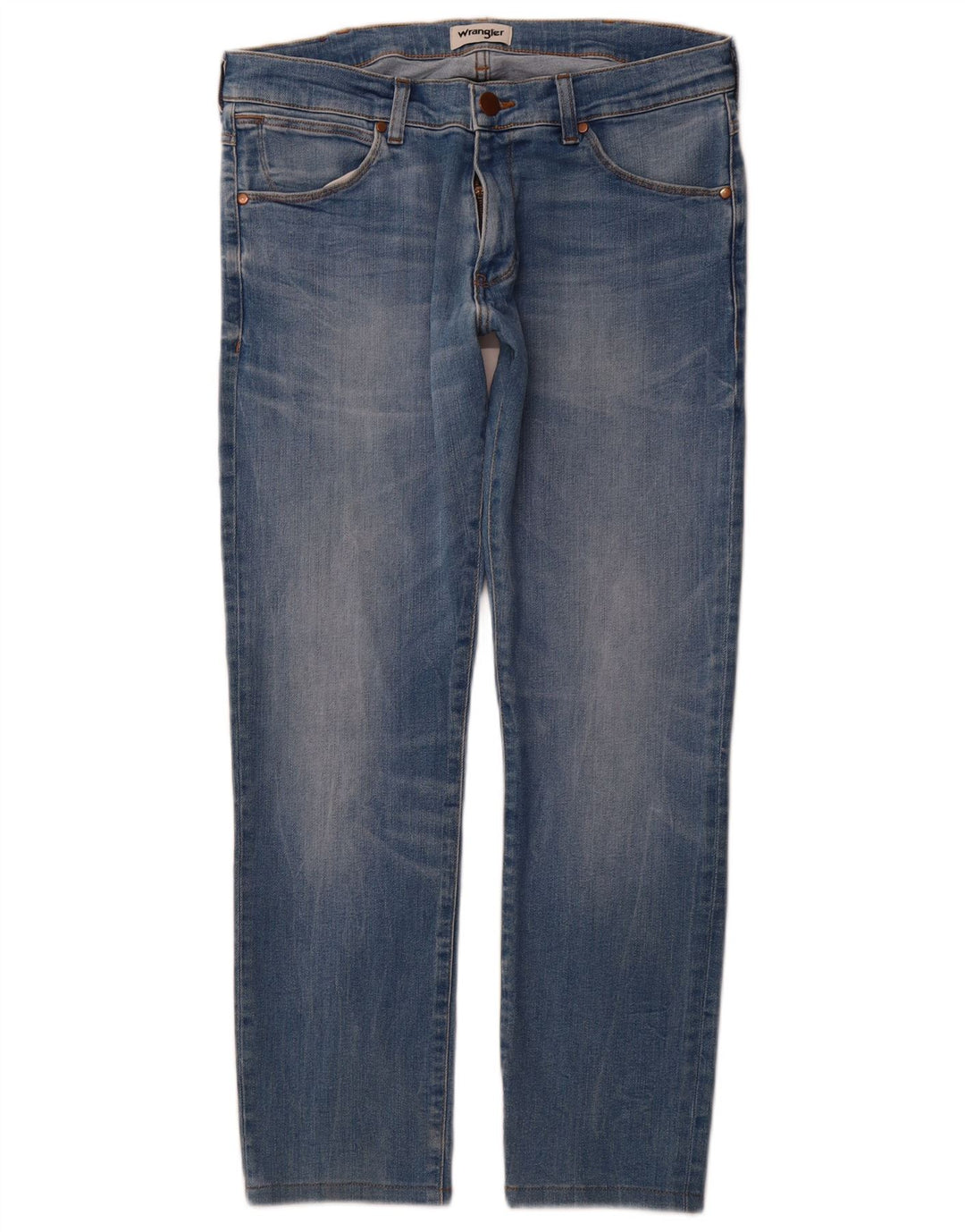 WRANGLER Męskie jeansy Larston Slim W32 L29 Niebieskie bawełniane