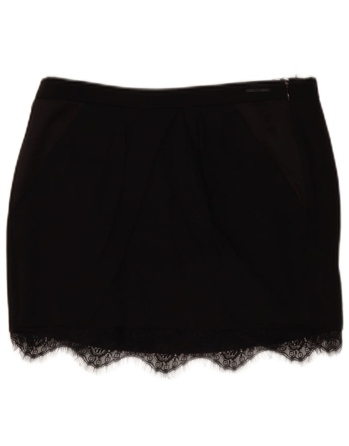 Damska spódniczka mini z niskim stanem Guess W29 Medium Black Lyocell