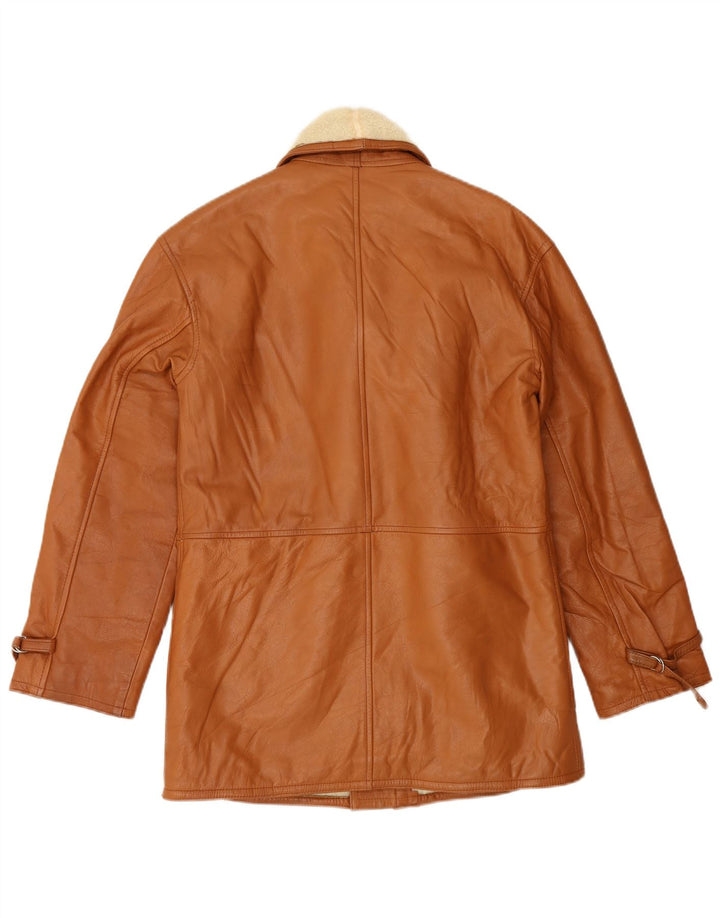 Vintage męska kurtka shearling IT 48 średni brąz
