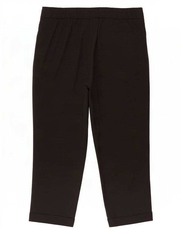 Marks & Spencer Damskie spodnie z wysokim stanem UK 18 XL W40 L28 Czarny poliester