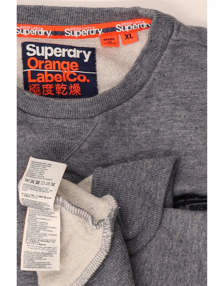 Męski sweter Superdry XL, bawełniany, w niebieskie plamki