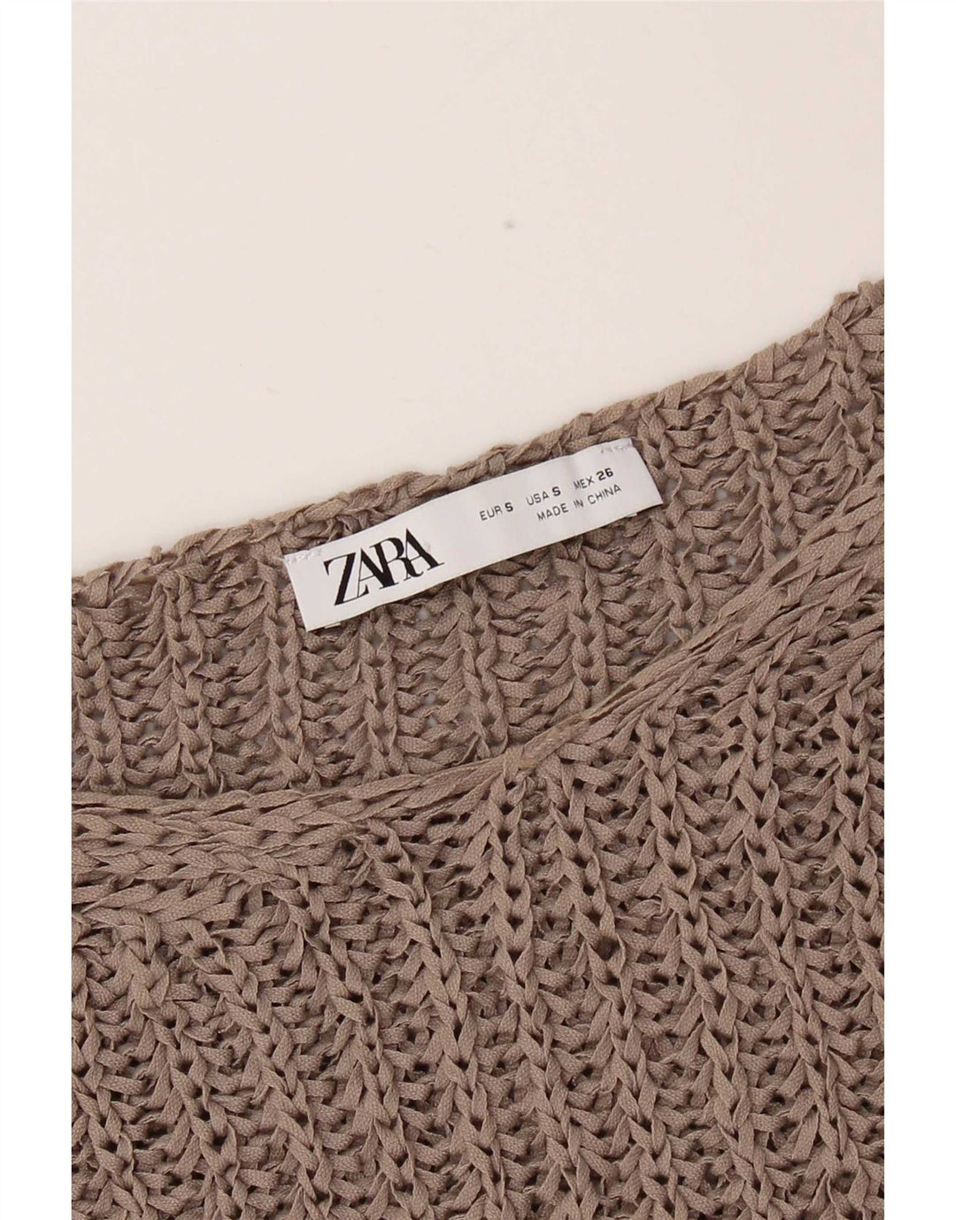 Damski tank top Zara Oversize UK 10 Small Beżowy