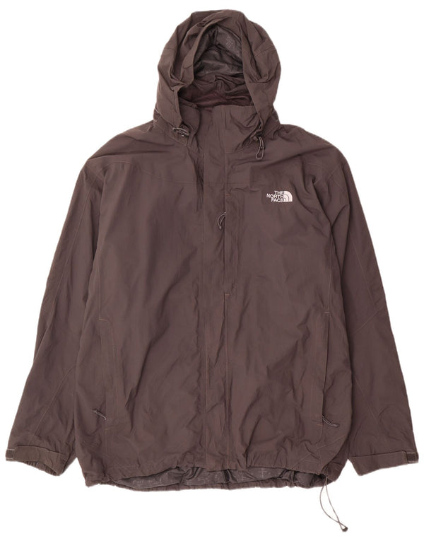 Męska kurtka przeciwdeszczowa z kapturem The North Face UK 42 XL, szary nylon
