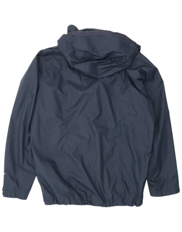 Męska kurtka wiatrówka z kapturem The North Face UK 40, duża, granatowa
