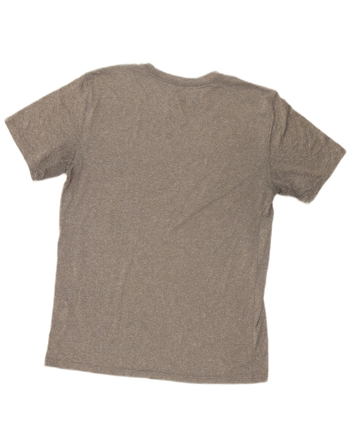 Damska koszulka Nike Dri Fit z grafiką Top UK 14, średni szary poliester
