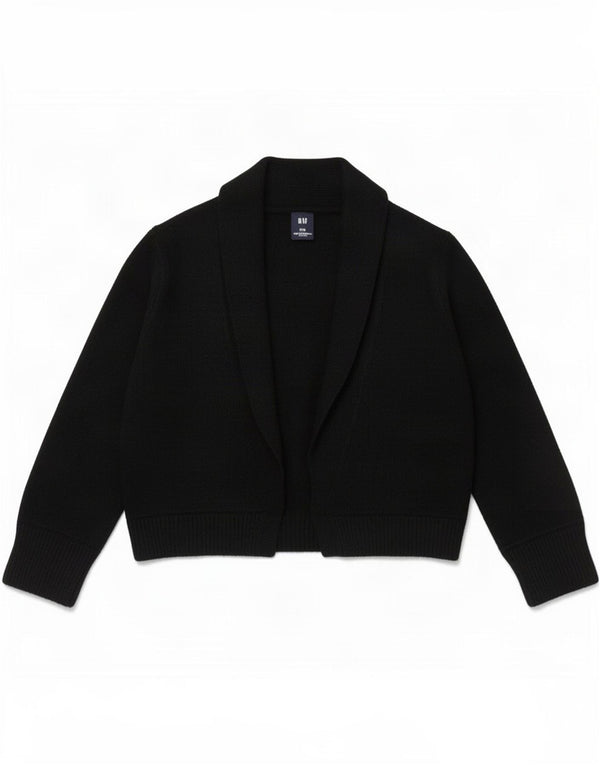 Damski sweter bolerko z rękawem 3/4 Gap UK 10, mały, czarny nylon