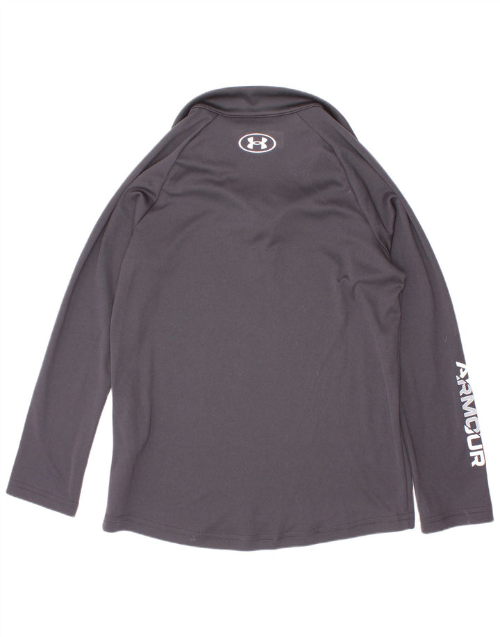Chłopięcy dresowy top z grafiką Under Armour, 7-8 lat, mały, czarny
