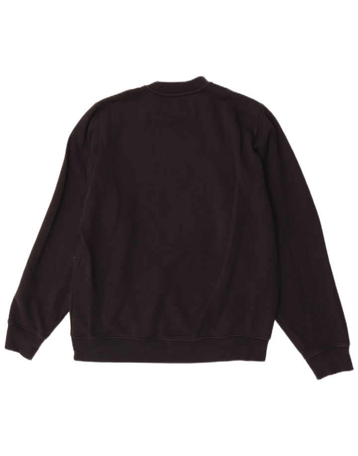 Męska bluza z grafiką Diesel, mała, czarna, bawełniana
