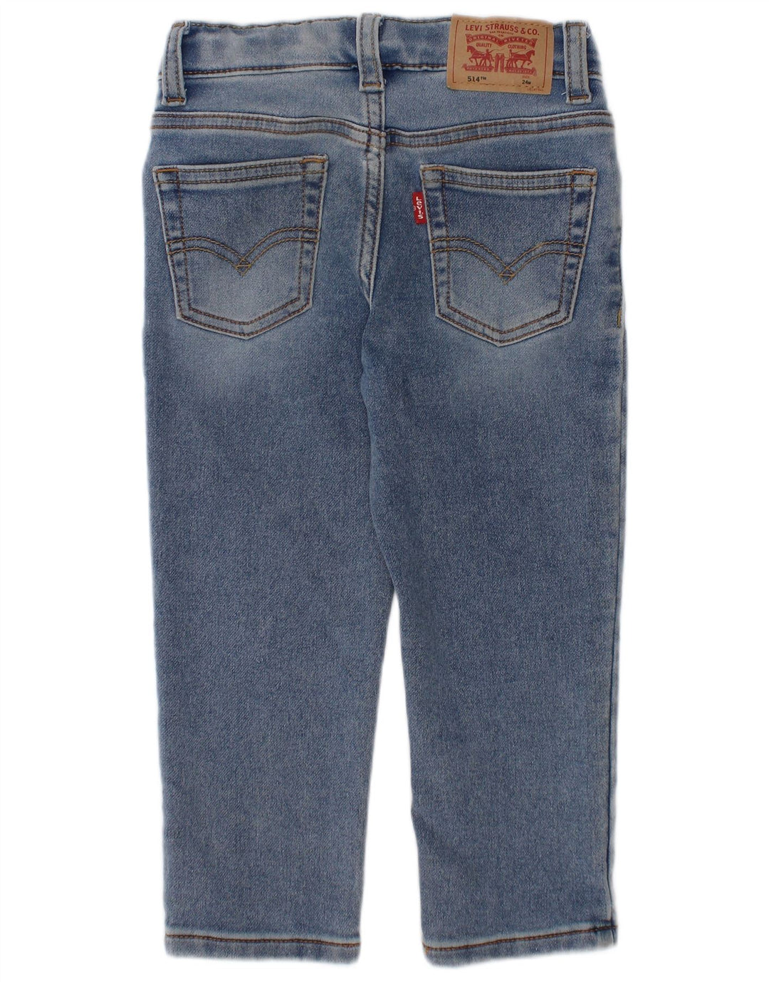 LEVI'S Baby Boys 514 Proste dżinsy 18-24 miesięcy W20 L13 Niebieska bawełna