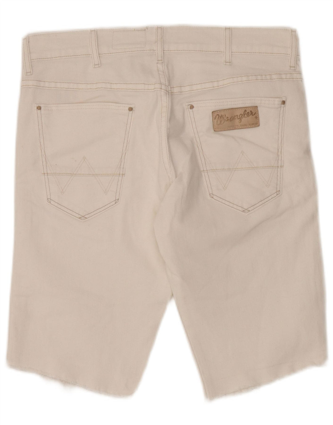 Męskie spodenki jeansowe Wrangler Vegas W31 Średniobiała bawełna